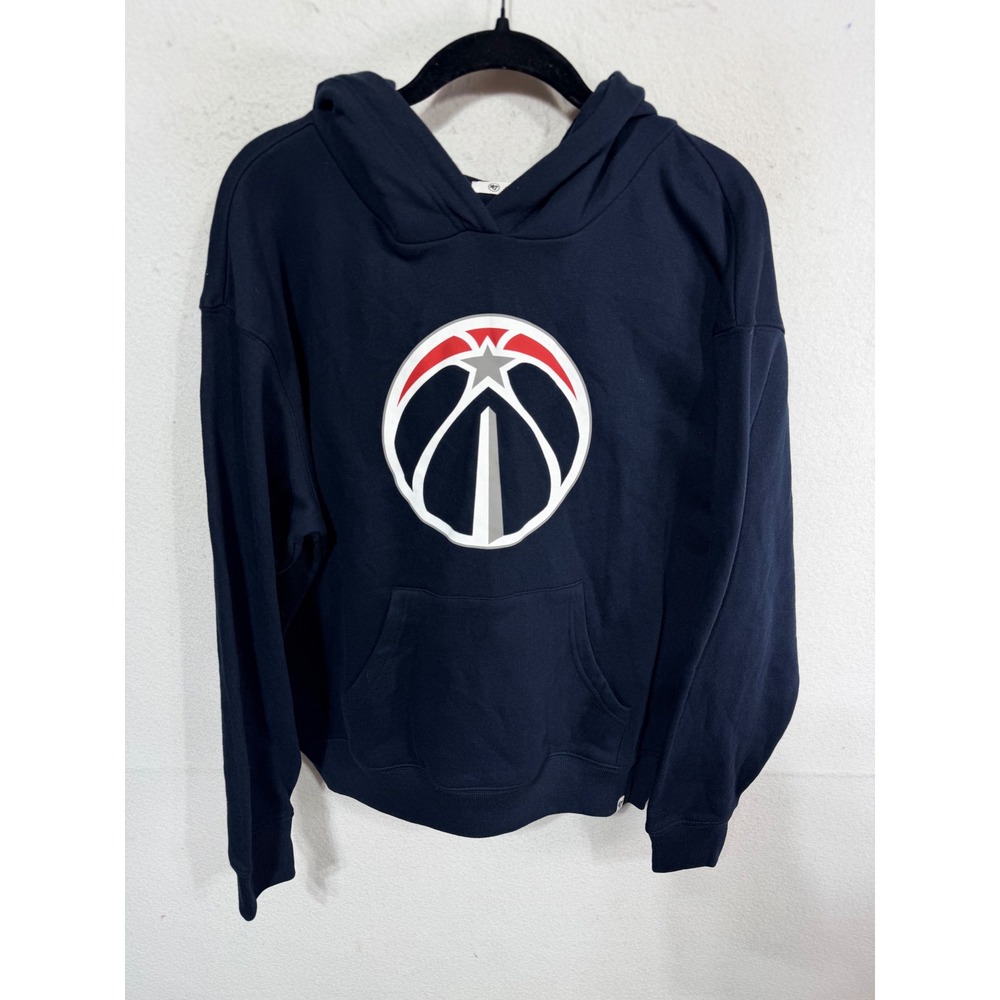 '47 Hoodie Washington Wizards NBA Men's Medium Fall Navy Pullover Athletic New